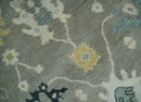Taupe Silver and Beige Traditional Oushak Wool Area Rug - Handcrafted Antique Look by The Rug Decor