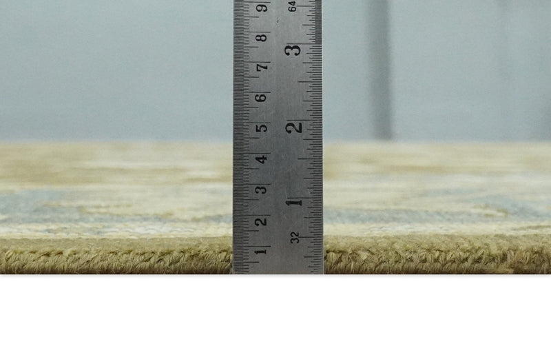 Antique Turkish Oushak 8x10 Hand Knotted Brown and Gray Persian Rug | AC23810