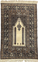 Antique Turkish Panderma Prayer Rug