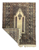 Antique Turkish Panderma Prayer Rug