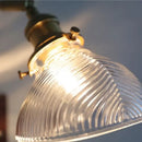 GobekUsa Clear Glass LED Wall Light Walnut Copper Stair Fixture