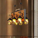 GobekUsa Antique White Dining Room Chandelier with 6 Lights and Metal Arm