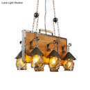 GobekUsa Antique White Dining Room Chandelier with 6 Lights and Metal Arm