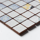 Antiqued Blend Multifinish 2x2 Glazed Terracotta Mosaics 12x12