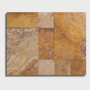 Antiqued Blend Tumbled French Pattern Travertine Pavers French Pattern