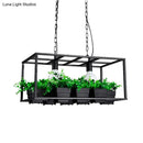 GobekUsa Antiqued Metal Island Lamp: 2 Heads, Black/White, Hanging Ceiling Light for Restaurants - 21.5"/25.5" Long