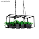 GobekUsa Antiqued Metal Island Lamp: 2 Heads, Black/White, Hanging Ceiling Light for Restaurants - 21.5"/25.5" Long