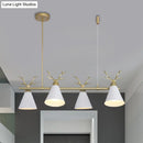 GobekUsa Antler Design Nordic Chandelier - Restaurant Island Lighting (Black, Grey, White)