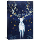 Antlers and Butterflies Canvas