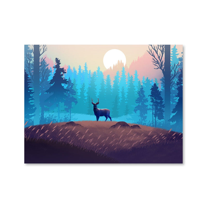 Antlers in the Forest Canvas