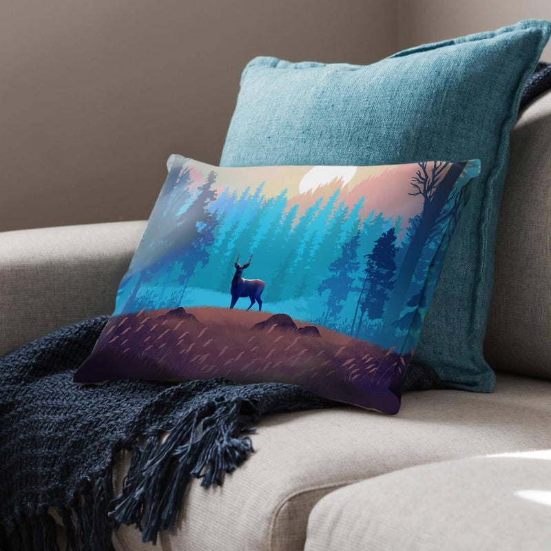 Antlers in the Forest Cushion