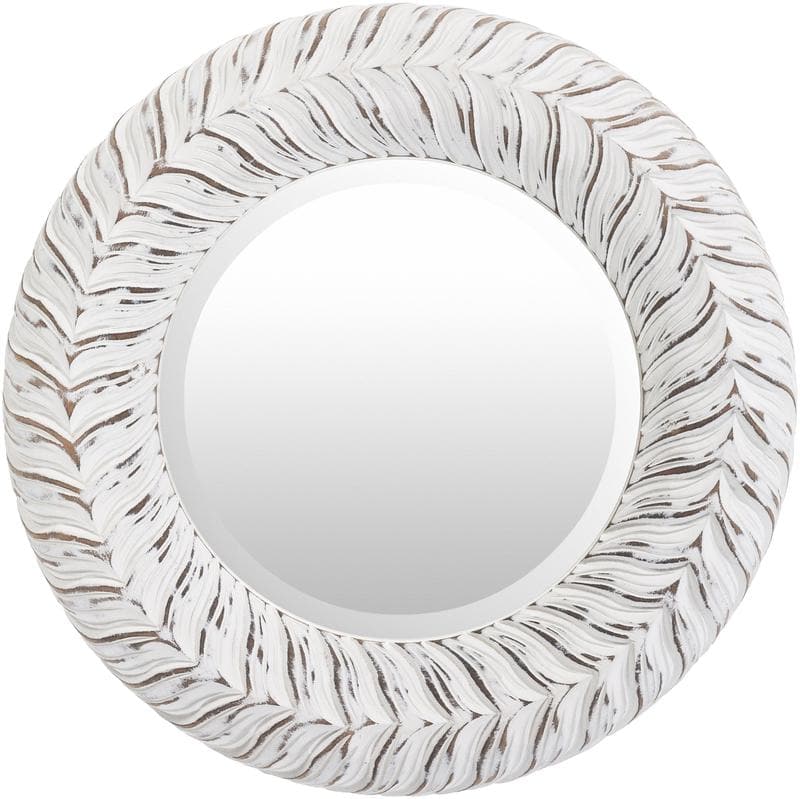 Buren Traditional White Wall Mirror