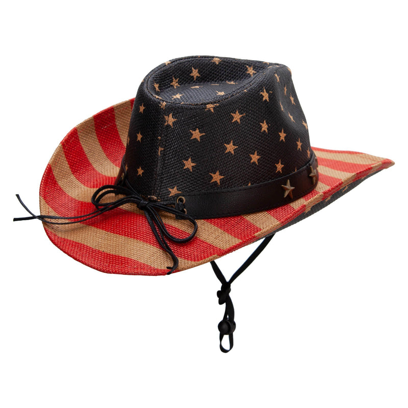 Women's American Flag Cowboy Hat