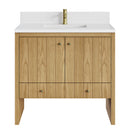 James Martin Hudson 36" Single Bathroom Vanity, Light Natural Oak