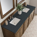 James Martin Bristol 72" Double Bathroom Vanity, Saddle Brown