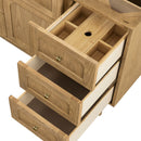James Martin Laurent 48" Dual Mount Single Bathroom Vanity, Light Natural Oak
