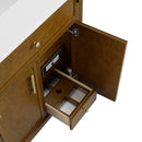 James Martin Bellshire 84" Single Bathroom Vanity, Honey Oak