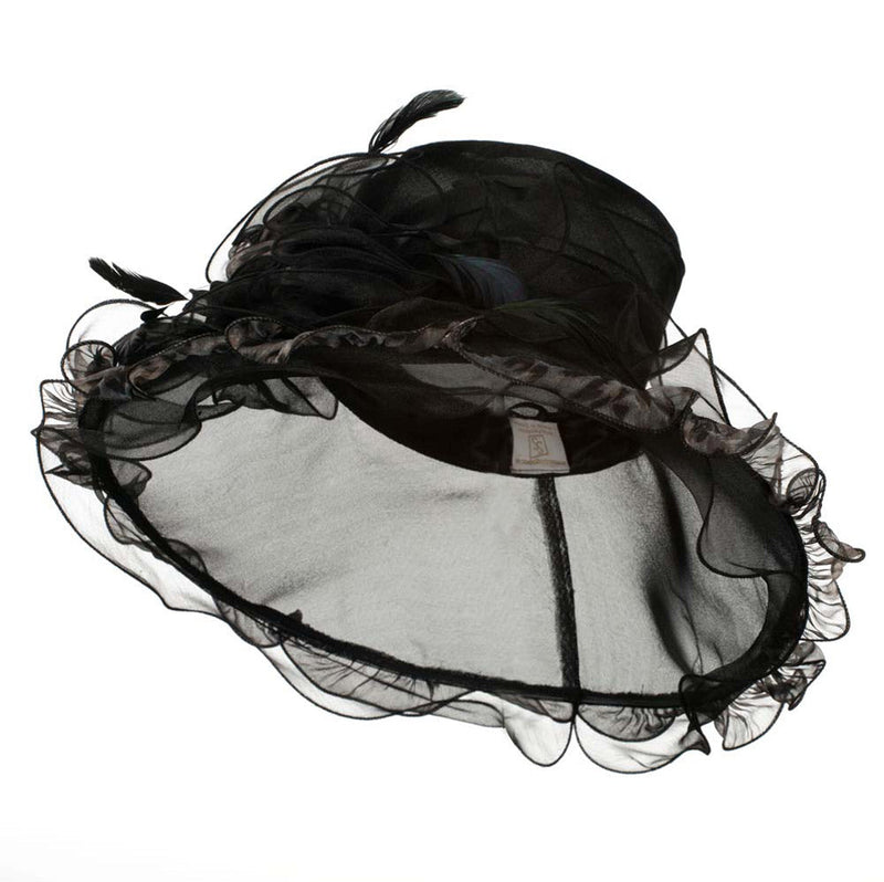 Animal Print Organza Hat