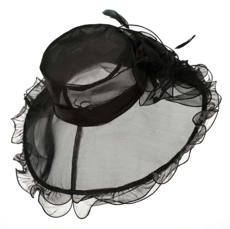Animal Print Organza Hat