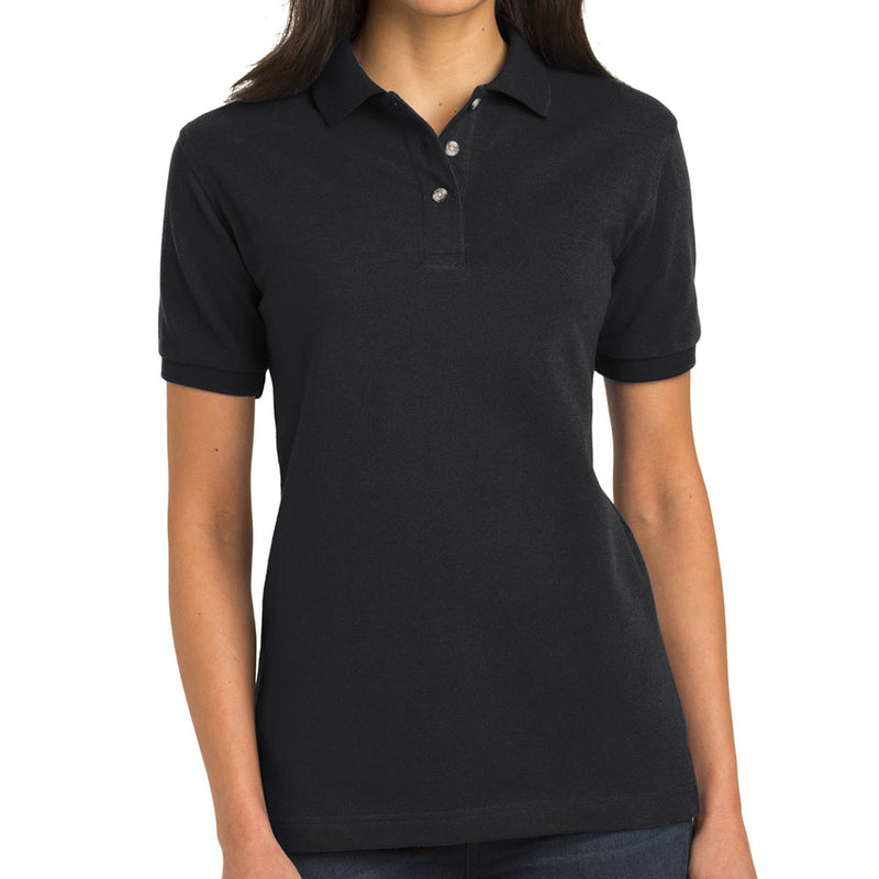 Ladies Big Size Port Authority Heavyweight Cotton Pique Polo Shirt
