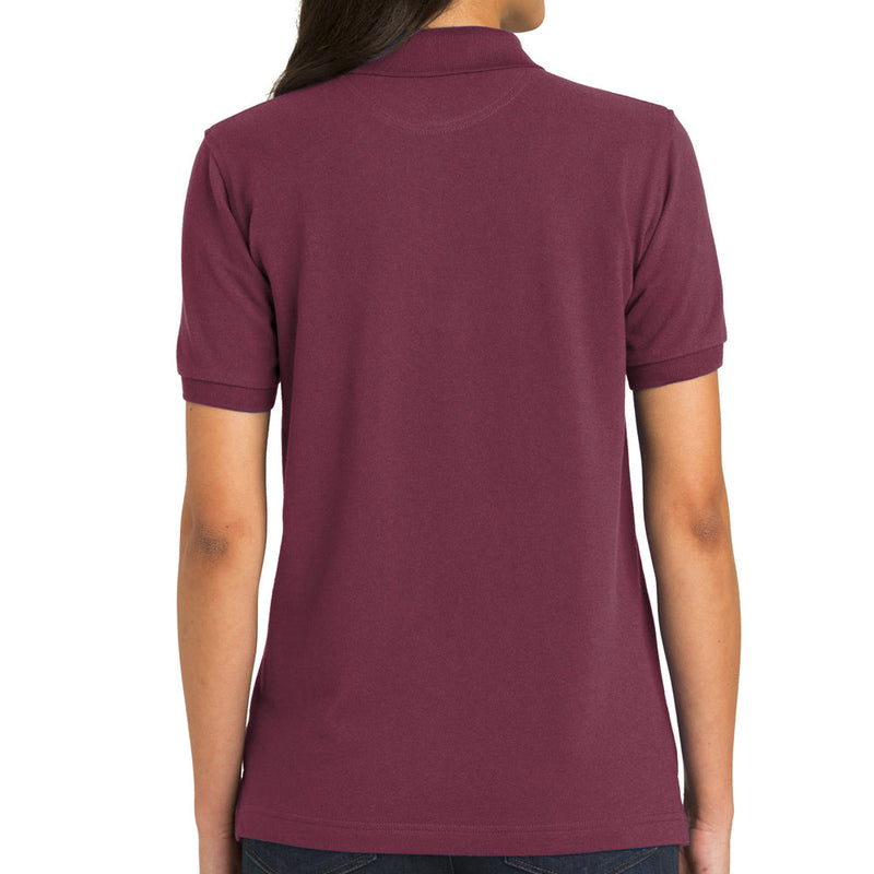 Ladies Big Size Port Authority Heavyweight Cotton Pique Polo Shirt