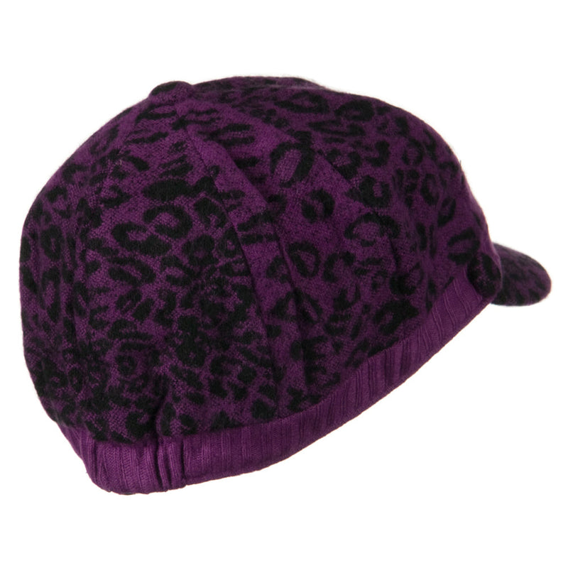 Animal Print Newsboy Cap