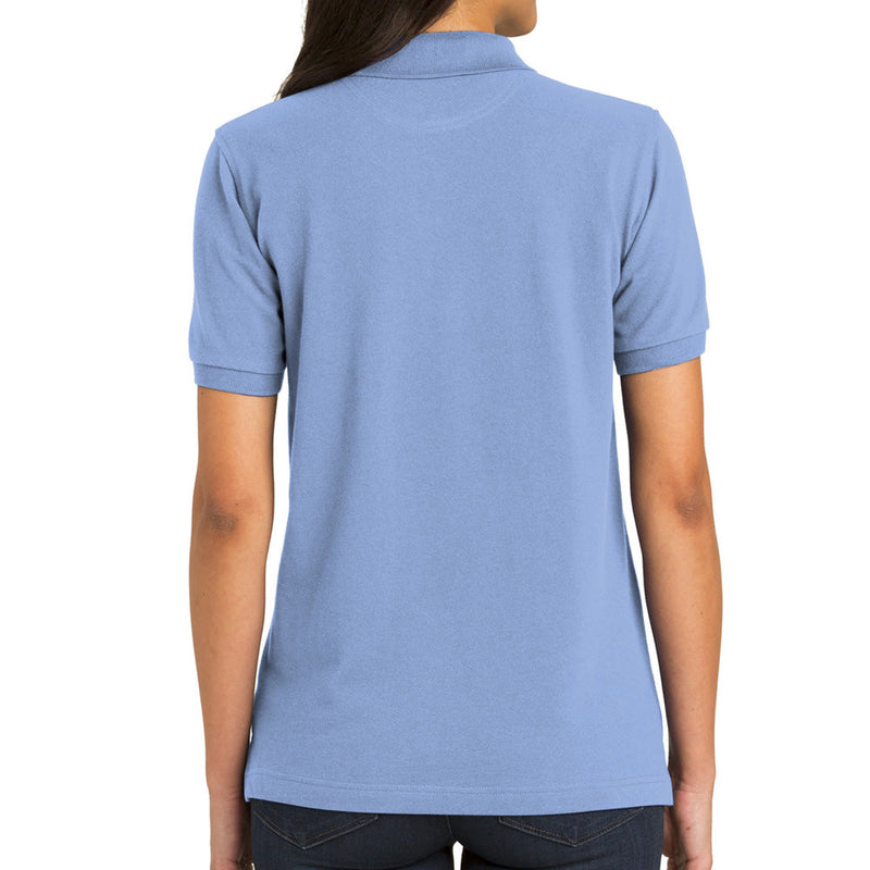 Ladies Big Size Port Authority Heavyweight Cotton Pique Polo Shirt