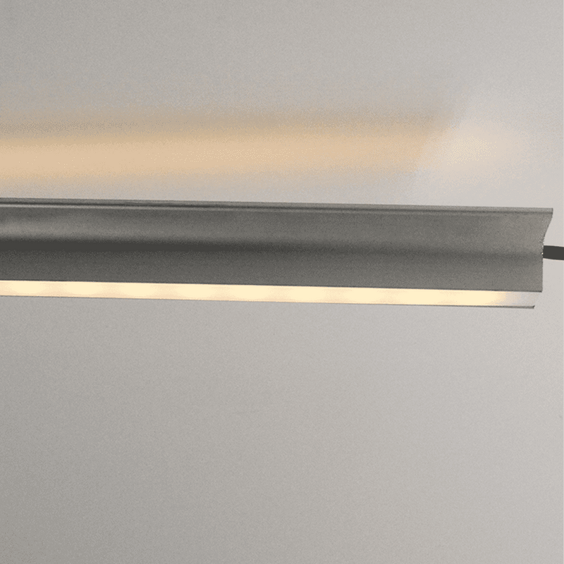 AP16F Aluminum 8 ft Oval Wardrobe Hanging Rail 10 Pack LED lighted Closet Rod Fixture