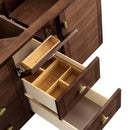 James Martin Amberly 60" Dual Mount Double Bathroom Vanity, Mid-Century Walnut