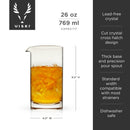 Professional Extra Large Crystal Mixing Glass