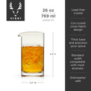 Professional Extra Large Crystal Mixing Glass by Viski