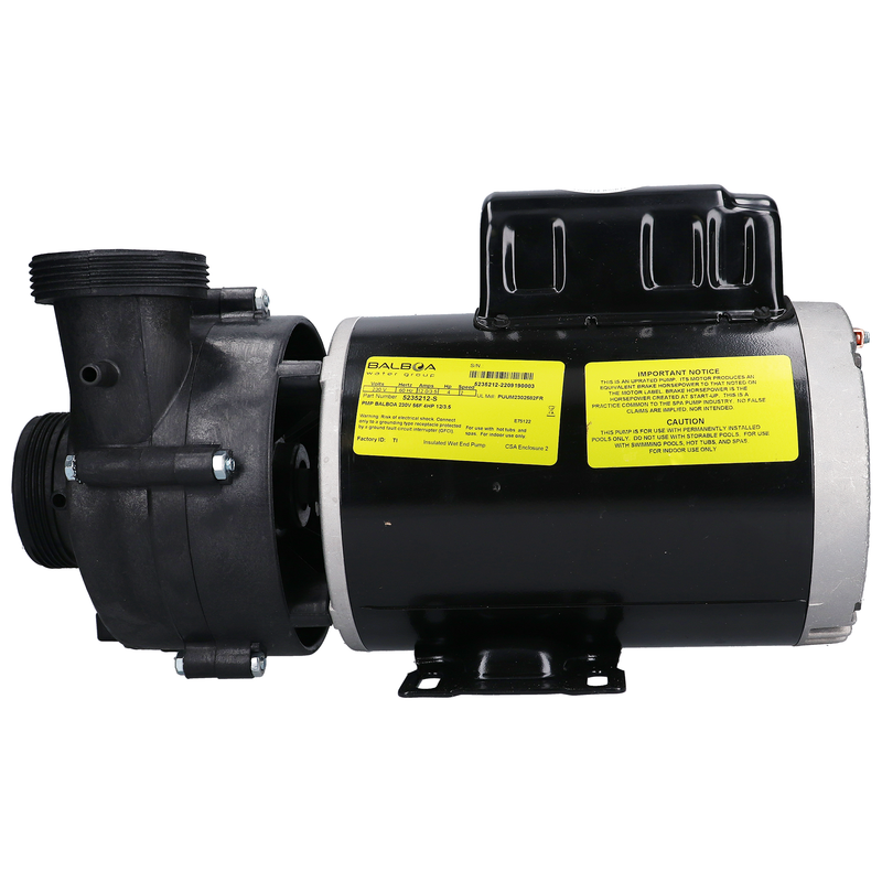 Balboa Ultimax 56, Spa Pump, 4 hp, 230v, 12/3.5a, 2-Spd, 56fr, 2" SD (5235212-S)