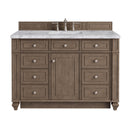 James Martin Bristol 48" Single Bathroom Vanity, Whitewashed Walnut
