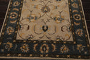 5' x 8' Handmade 100% Wool Traditional Oriental Area Rug Traditional Beige