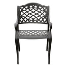 Outdoor Aluminum 9pc Rectangular Patio Dining Set with Eight Chairs