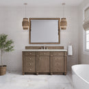 James Martin Bristol 60" Single Bathroom Vanity, Whitewashed Walnut
