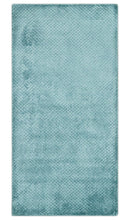 Aqua 2x4 Modern Geometrical Cross Square Hand Made Blue Art silk Area Rug | N4624