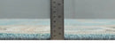 Aqua Blue and Ivory 8x10 Hand Knotted Wool Traditional Oushak Area Rug by The Rug Decor