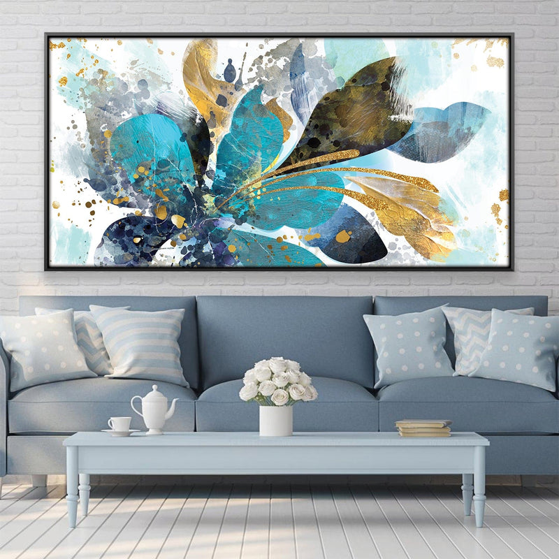 Aqua Lustered Canopy Canvas