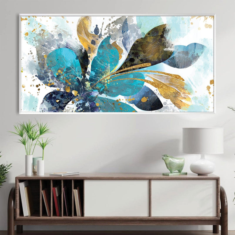 Aqua Lustered Canopy Canvas