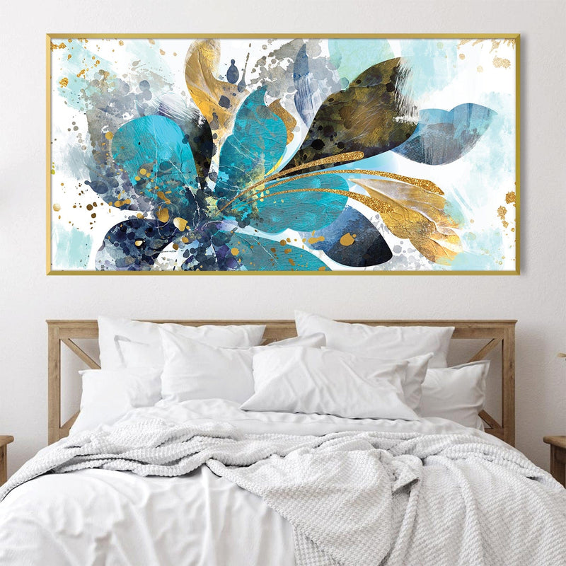 Aqua Lustered Canopy Canvas