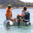 Aqua Marina A-Deluxe 4-Person Inflatable Speed Boat With Comfortable Rowing Seat And Adjustable Center Feet, 8FT  (SAK20456)