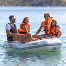 Aqua Marina A-Deluxe 4-Person Inflatable Speed Boat With Comfortable Rowing Seat And Adjustable Center Feet, 8FT  (SAK20456)