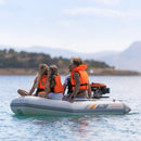 Aqua Marina A-Deluxe 4-Person Inflatable Speed Boat With Comfortable Rowing Seat And Adjustable Center Feet, 8FT  (SAK20456)