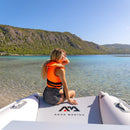 Aqua Marina Aircat BT-AC335 5-Person High-Speed Inflatable Catamaran With DWF Air Deck, 11FT (SAK10650)