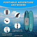 Aqua Marina Beast 10FT Advanced All-Around Inflatable SUP With Carbon Hybrid Paddle [BT-23BEP] (SAK89512) by SAKSBY WHOLESALE