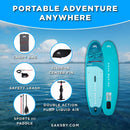 Aqua Marina Breeze 9FT Green Compact Inflatable SUP With Drop Stitch Light Technology [BT-23BRP] (SAK68745) by SAKSBY WHOLESALE