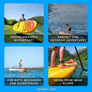 Aqua Marina Fusion 10FT Premium All-Around SUP W/ Durable PVC Rail Layers & Grooved EVA Footpad [BT-23FUP] (SAK37195) by SAKSBY WHOLESALE