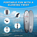 Aqua Marina Glow 10FT All-Around ISUP With Ambient Light System And Safety Leash [BT-24GL] (SAK48269) by SAKSBY WHOLESALE