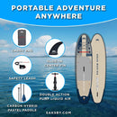Aqua Marina Magma 11FT All-Around Inflatable SUP With Carbon Hybrid Paddle [BT-23MAP] (SAK35791) by SAKSBY WHOLESALE